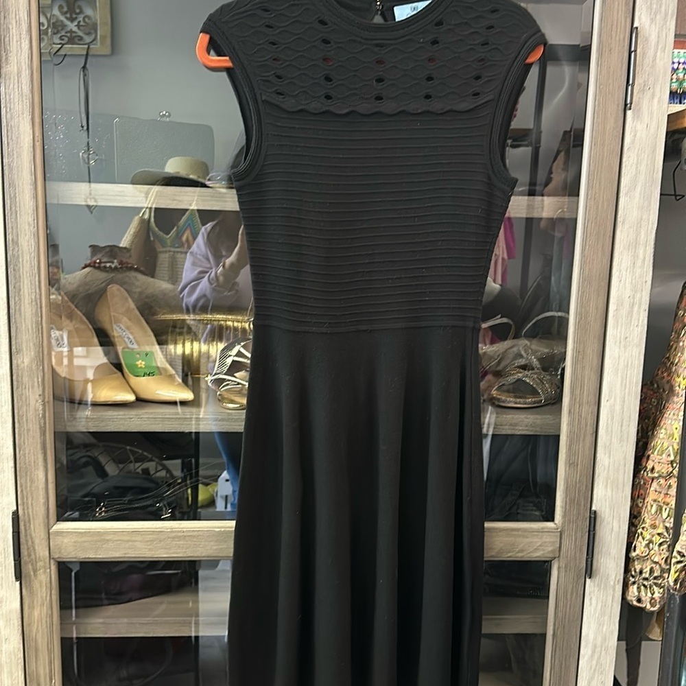 CE CE BLACK KNIT DRESS SIZE XS